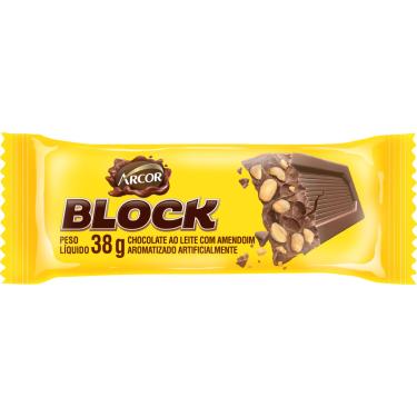 Imagem de Chocolate Arcor Block ao Leite com Amendoim 38g