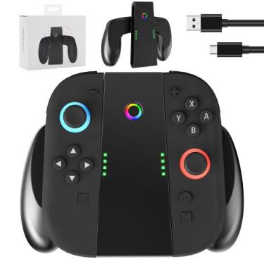 Imagem de Alça de carregamento para joycons Nintendo Switch 2 RHOFALL Black - RH