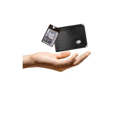 Imagem de Kit Carteira Media Mitty Couro + Refil Mitty M1 Plm0 Preto