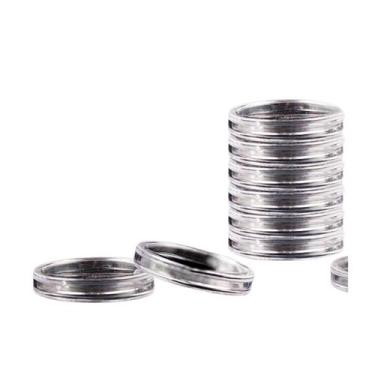 Imagem de 5 Cápsulas de Acrílico para Moedas Pequenas  Proteção e Armazenamento 