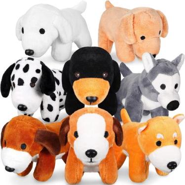 Imagem de Animais de pelúcia Sumind Plush Pets de 13 cm para crianças 8 peças