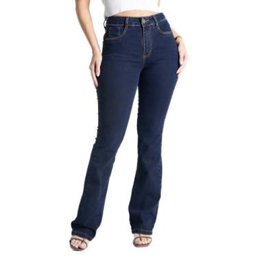 Imagem de Calça Jeans Sawary Super Lipo Boot Cut - 281415 - Azul escuro 40, Azul