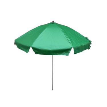 Imagem de Guarda Sol Verde Liso 1,80 Ø C/ Abas Em Alumínio Reforçado - Praia Pes