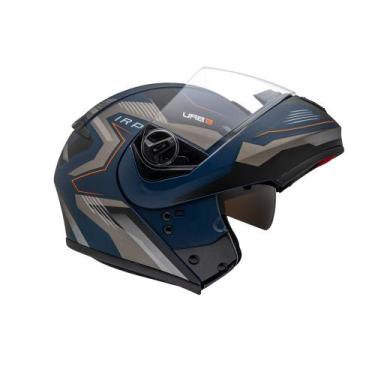Imagem de Capacete Moto Peels U-RB2 Skyline, Azul Fosco com Grafite, 56