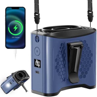 Imagem de Ventilador de cintura portátil LAMBRI 10000mAh recarregável de 4 veloc