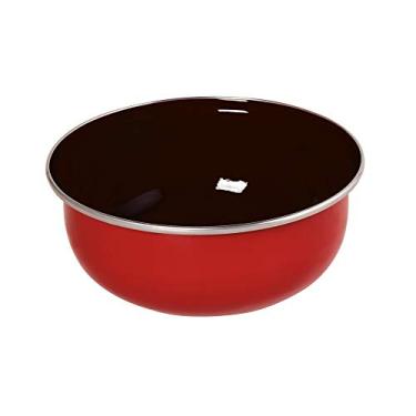 Imagem de Tigela Bojuda 22 Esmaltada Vermelha - 3000 ml - Ewel