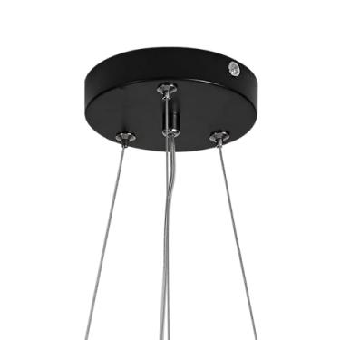 Imagem de Canopla Para Plafon Redondo Preto 12Cm