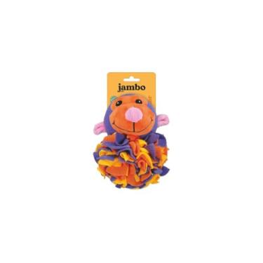 Imagem de JAMBO PET Brinquedo para Pet, Pelucia e Dispenser Feltro Interativo Macaco, Feito de Algodão e Feltro