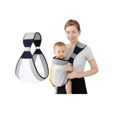 Imagem de Canguru de Bebê Portátil, Mochila de Frente para Carregar Bebês, Tecido Respirável e Confortável