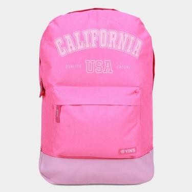 Imagem de Mochila Infantil Yins Brasil, Rosa, Único