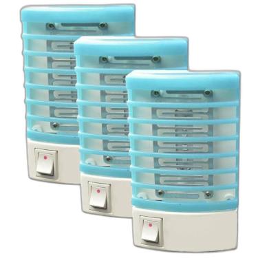 Imagem de 3 Luminárias Armadilha Elétrica Mata Mosquito Dengue Zica