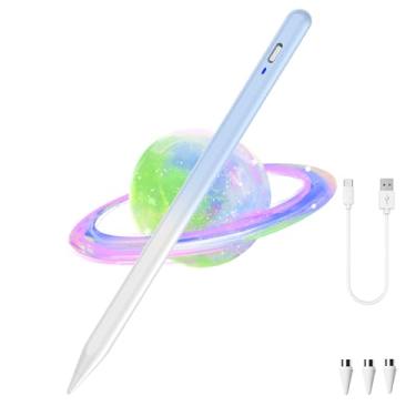Imagem de Caneta Stylus para tablet Android, tablet Pencil para iOS/Android, caneta Stylus ativa recarregável para iPhone/Huawei/Vivo/Lenovo/Pixel e outros smartphones e tablets Android - azul gradiente