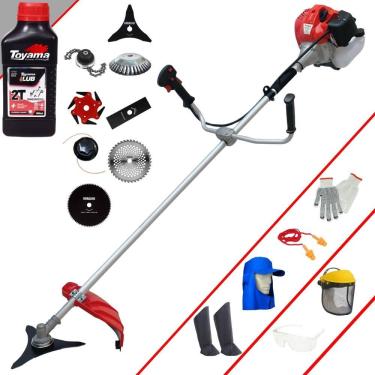 Imagem de Roçadeira Cg430p Anmax + Facas + Escova + Epi + Óleo Toyama