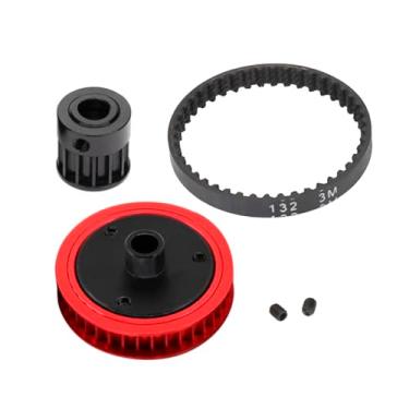 Imagem de Transmissão de correia de carro 1/10 RC 5,0 mm peça de atualização do sistema de engrenagem para caixa de engrenagens axial SCX10 e SCX10 II 90046