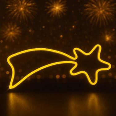 Imagem de Kit Estrela LED Neon Estrela 25cm +Estrela Cadente - Comercial Luvi, B