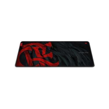 Imagem de Mousepad Gamer Redragon Flamengo Mantle – Edição Oficial Preto e Vermelho | 900x400x4mm - FL032