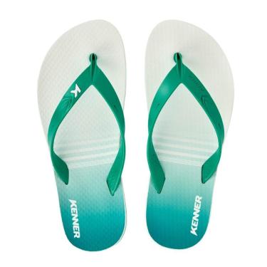 Imagem de Chinelo Kenner New Summer Degradê Masculino - Verde e Branco - 37-Masculino