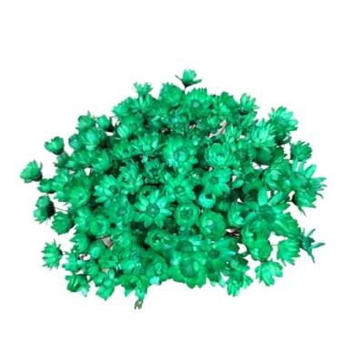 Imagem de Buque de Flores Artificiais Sempre Viva - Kit com 1.600 Flores, Tipo 1 Extra, Arranjo Decorativo para Presentes e Decoração(Verde Escuro,2 buquês (400 florzinhas))