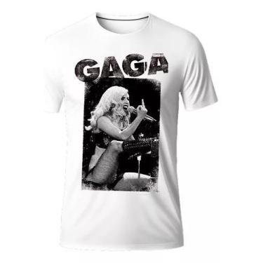 Imagem de Camiseta Masculina Estampa Tema Lady Gaga Artista Fuck - Dinka, M, Bra