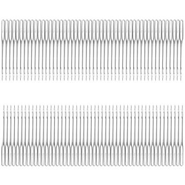 Imagem de aqxreight 100 Peças de Aço de Alta Dureza Agulha de Costura Doméstica Acessórios para Máquinas de Costura SuprimentosA Agulha Tipo 11 é Prática e Projetada para Facilitar a Aplicação de Tecidos de Máquinas de Com (11#)