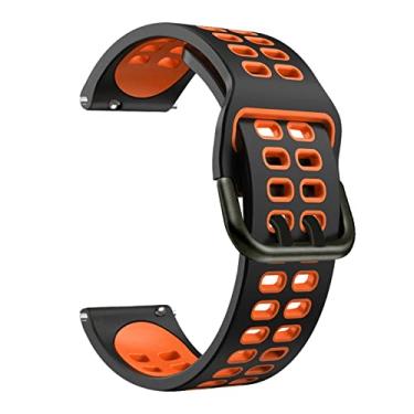 Imagem de GANYUU Pulseira de silicone para relógio inteligente Zeblaze NEO 3/Stratos/GTR2 pulseiras pulseira 22mm pulseira (cor: cor A, tamanho: para Zeblaze NEO 3)