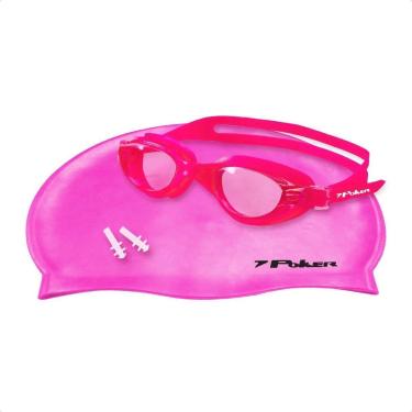 Imagem de Kit Natação Poker Navagio óculos+Touca+Protetor de Ouvido-Unissex
