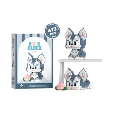 Imagem de Blocos De Montar Mini Cachorrinho Fofos, Brinquedo Educacional De Micr