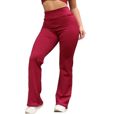 Imagem de Calça Legging Flare Bailarina Leg Boca De Sino Cintura Alta-Feminino