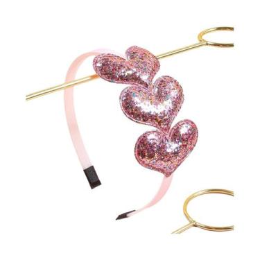 Imagem de Tiaras De Coração Com Lantejoulas Para Mulheres E Crianças, Acessórios