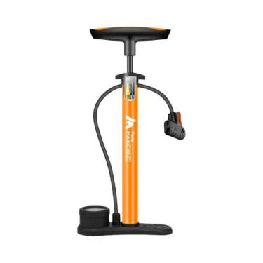 Imagem de Bomba De Ar Portátil Para Bicicleta Com Manômetro 160PSI, Bico 3 Em 1 