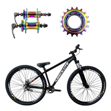 Imagem de Bicicleta Aro 26 Absolute Nero 5 Preto Single Cubo E Catraca De Rosca Camaleão