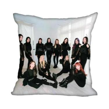 Imagem de Capa De Almofada De Poliéster LOONA KPOP 45x45cm Para Decoração De Qua