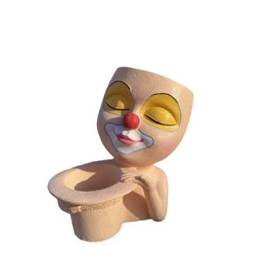 Imagem de Plano de personagem de desenho animado Flowerpot Creative Resin Clown 