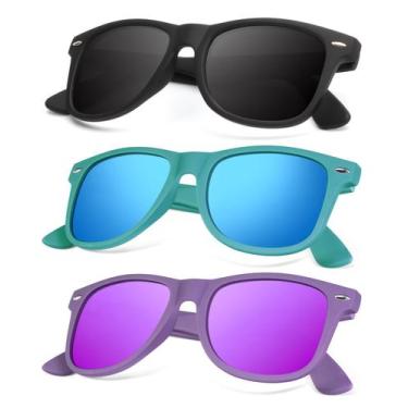 Imagem de Óculos de sol KALIYADI com acabamento fosco polarizado com bloqueio UV