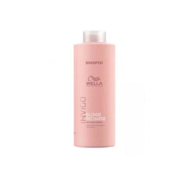 Imagem de Shampoo Blonde Recharge Wella 1 Litro - Matizador