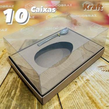 Imagem de KIT 5~20 CAIXAS PARA OVO DE PÁSCOA AJUSTAVEL 250/350/500g BRANCA OU KR