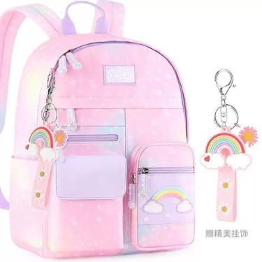 Imagem de Mochila Escolar Meninas Reforçada Rosa Volta Aulas Infantil - Lusit