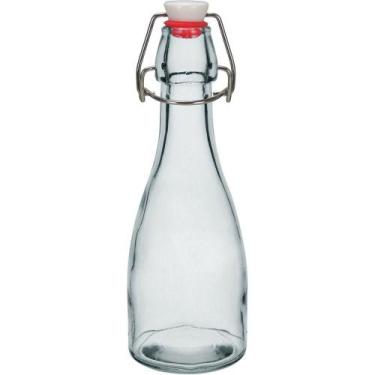 Imagem de Garrafa água Hermética Vidro 250ml 21x7x7cm Transparente - HOME & CO