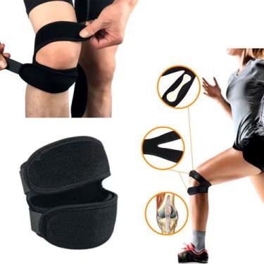 Imagem de Joelheira Sub Patelar Ajustável Para Condromalacia Neoprene COR:PRETOT