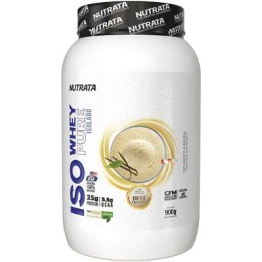 Imagem de Iso Whey Pure Isolado Sabor Creme De Baunilha 900g - Nutrata, Baunilha