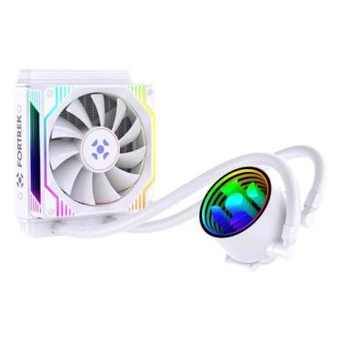 Imagem de Water Cooler Fortrek Breezy 120mm Com 1 Fã Branco RGB 6802