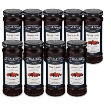 Imagem de Geleia Francesa St. Dalfour Quatre Fruits Kit 10un 284g, St. Dalfour