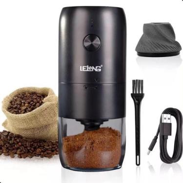 Imagem de Moedor de Café Elétrico Lelong LE-5230 - Carregamento COM Cabo USB-C.