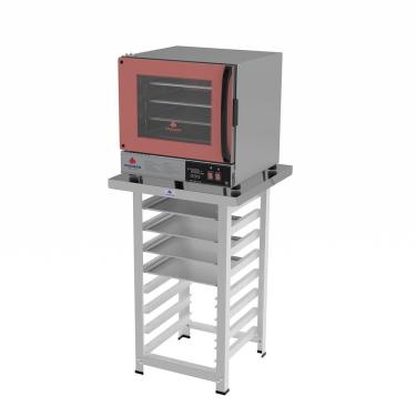 Imagem de Kit Forno Turbo Progás Prp-004 Plus com Bancada Mes-004 e 4 Assadeiras Cimapi Rosa 220V
