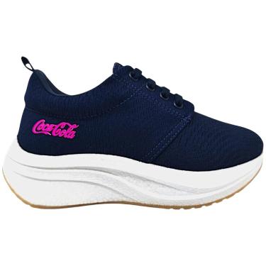 Imagem de Tênis Feminino Casual Plataforma Dia a Dia Passeio Trabalho Urban Conforto Coca Cola CC2751L