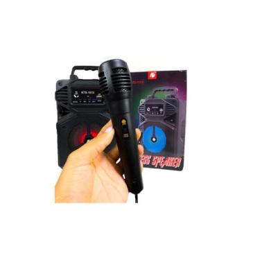Imagem de Caixa de Som Portátil KTS-1513 com Microfone e Karaokê Bluetooth