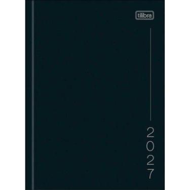 Imagem de Agenda Costurada Pepper Preta 2027 Tilibra