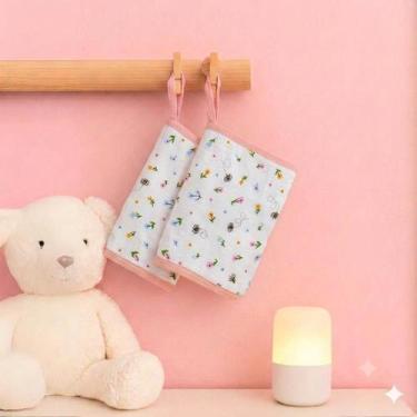 Imagem de Toalha Fraldinha de Boca Bebe Soft 100% Algodão Chupeta Absorvente Pre