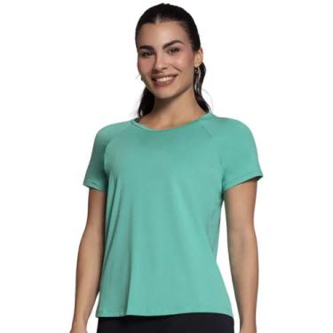 Imagem de Camiseta Feminina Fitness Dry Selene, M, Verde