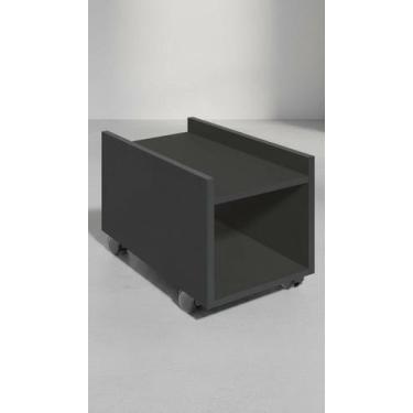 Imagem de Suporte Para Gabinete CPU Com Rodas Em MDF Preto - Congratulations Sto